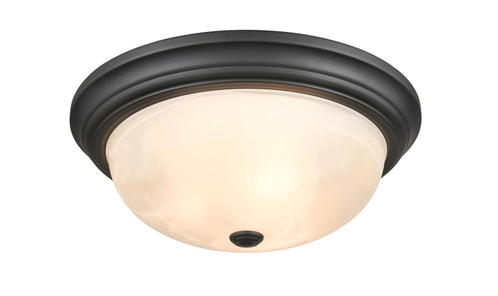 5.5'' Whitton Matte Black 3 Light Flush Mount
