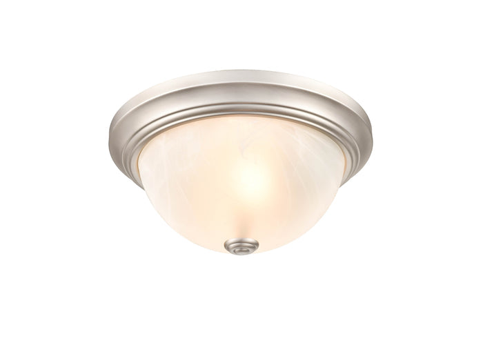 5.5'' Whitton Satin Nickel 2 Light Flush Mount