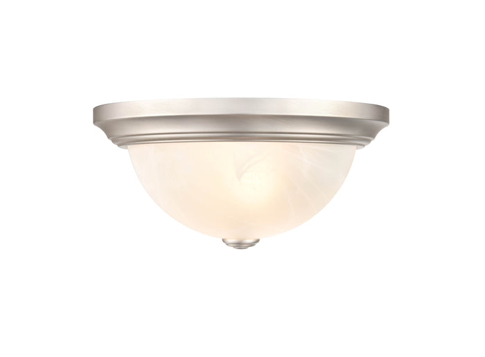 5.5'' Whitton Satin Nickel 2 Light Flush Mount