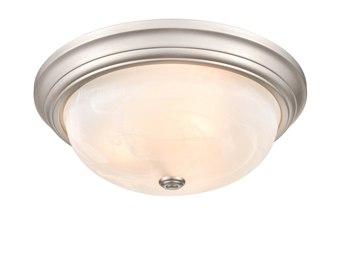 5.5'' Whitton Satin Nickel 3 Light Flush Mount