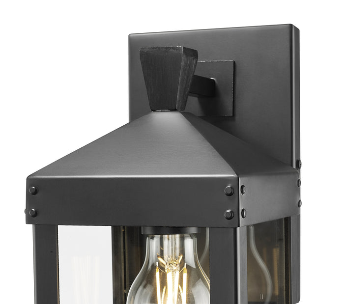 5.5'' Yates Powder Coated Black 1 Light Wall Sconce