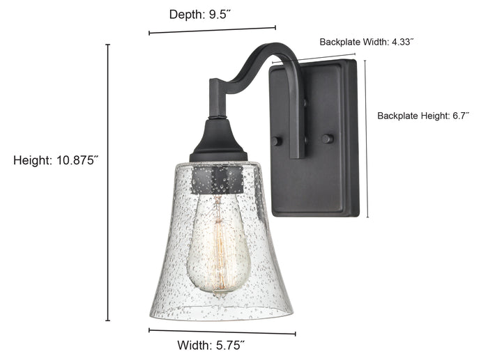 5.75'' Caily Brushed Nickel 1 Light Wall Sconce