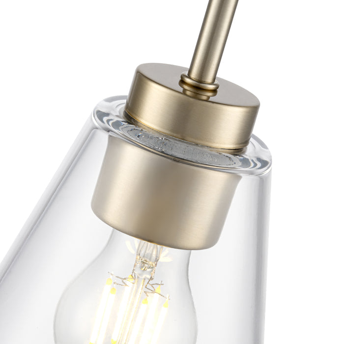 5.75-inch Strayhan Modern Gold 1-Light Clear Glass Pendant Light