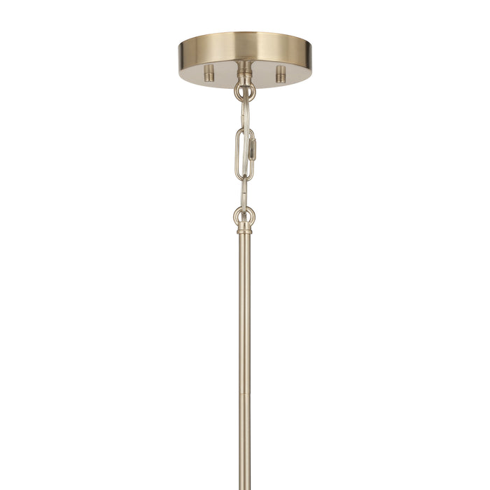 5.75-inch Strayhan Modern Gold 1-Light White Frosted Glass Pendant Light