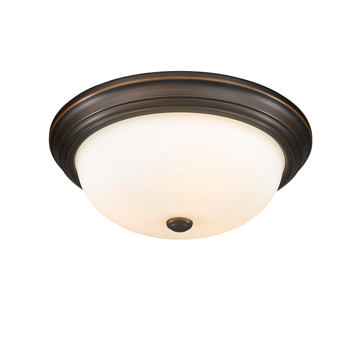 5.75'' Kipson Rubbed Bronze 3 Light Flush Mount