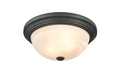 5.75'' Whitton Matte Black 2 Light Flush Mount