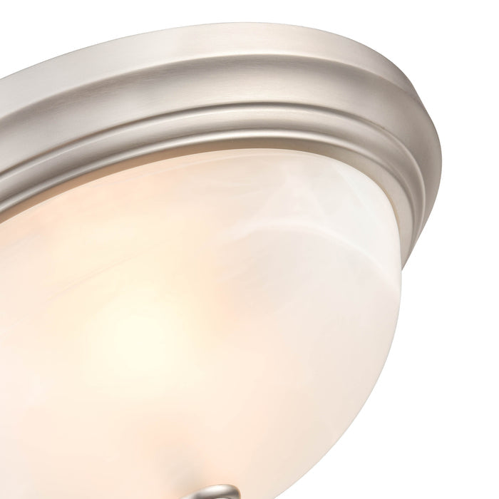 5.75'' Whitton Satin Nickel 2 Light Flush Mount