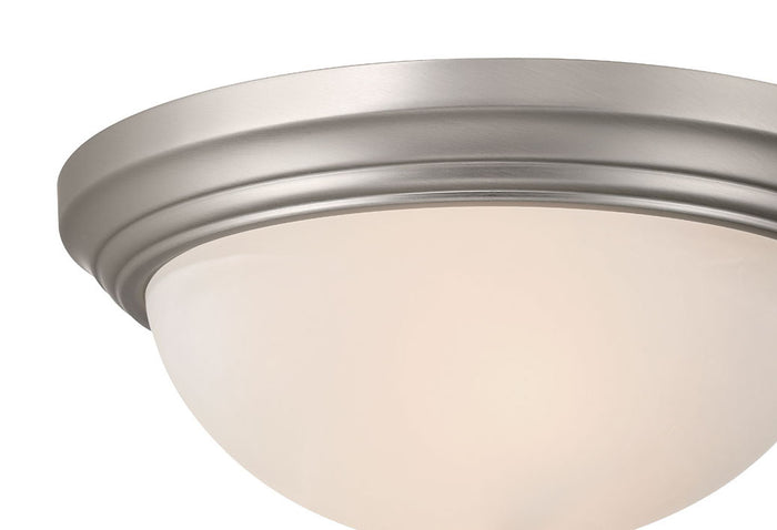 5.75'' Whitton Satin Nickel 2 Light Flush Mount