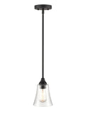 6'' Caily Matte Black 1 Light Pendant