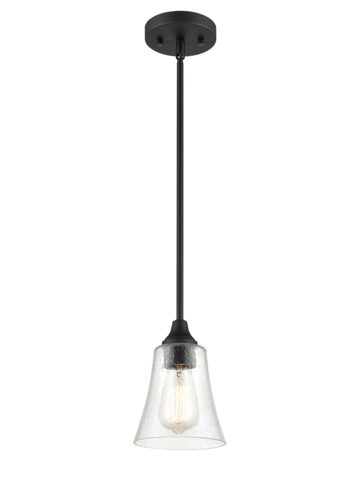 6'' Caily Matte Black 1 Light Pendant