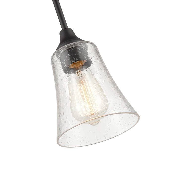 6'' Caily Matte Black 1 Light Pendant