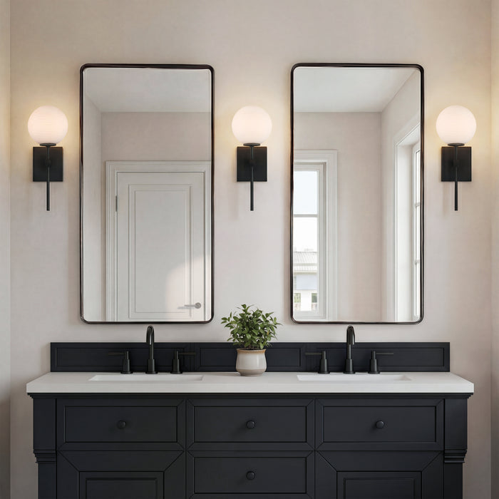 6'' Coretta Matte Black 1 Light Wall Sconce