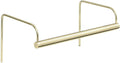 6-inch Slim-Line Satin Brass Plug-In Picture Light