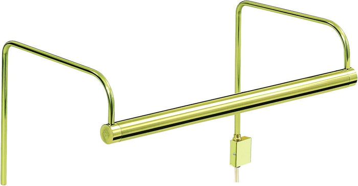 6-inch Slim-Line Weathered Brass Plug-In Picture Light