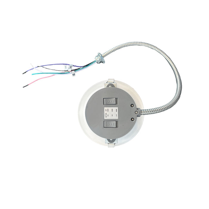 6-inch White Commercial Wall Light with 3-CCT Selectable White