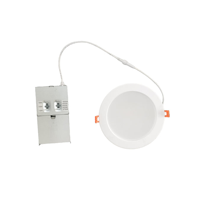 6-inch White Commercial Wall Light with 5-CCT Selectable White and 3W Output
