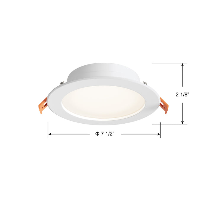 6-inch White Commercial Wall Light with 5-CCT Selectable White