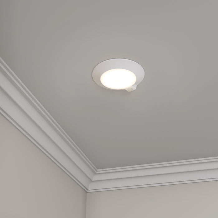 6-inch White Wall Light with 5-CCT Selectable White and 14W Output