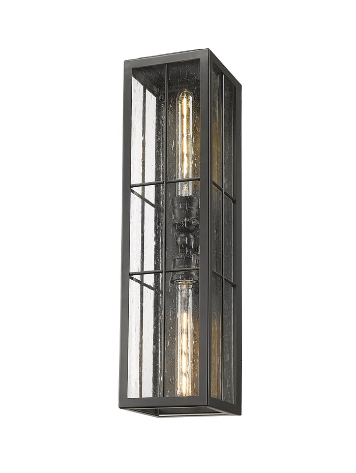6'' Jaxson Powder Coated Black 2 Light Wall Sconce