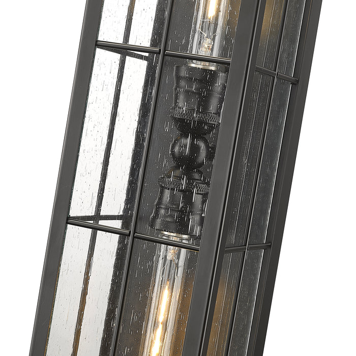6'' Jaxson Powder Coated Black 2 Light Wall Sconce