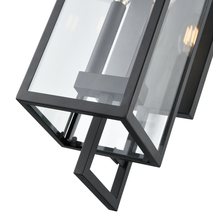6'' Lamont Textured Black 2 Light Wall Sconce