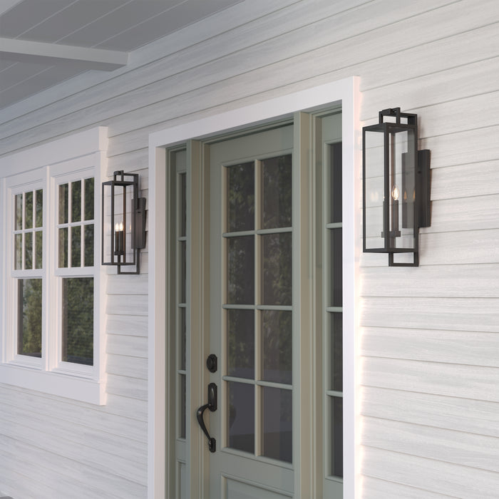 6'' Lamont Textured Black 2 Light Wall Sconce