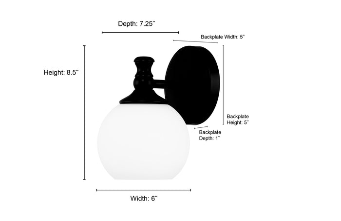 6'' Orlisse Brushed Nickel 1 Light Wall Sconce