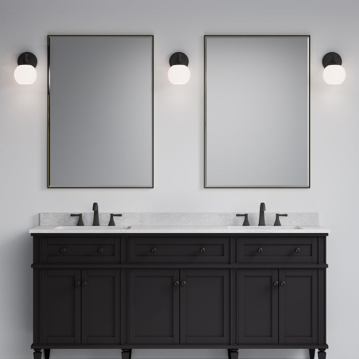 6'' Orlisse Matte Black 1 Light Wall Sconce