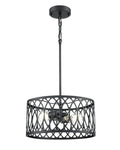 6.5'' Arelyn Matte Black 2 Light Pendant