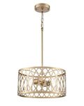 6.5'' Arelyn Painted Modern Gold 2 Light Pendant