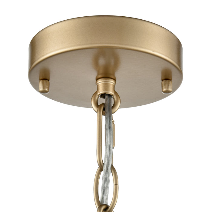 6.5'' Arelyn Painted Modern Gold 2 Light Pendant