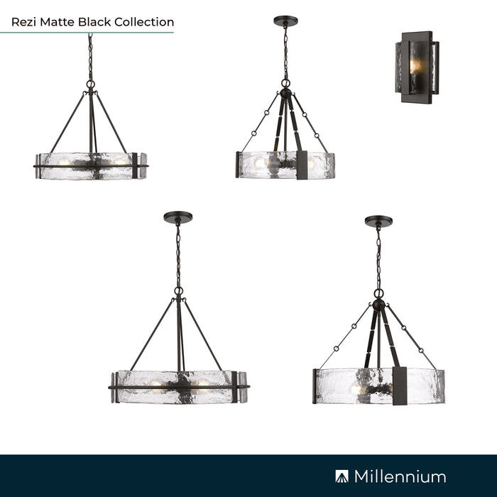 6.5'' Rezi Matte Black 1 Light Wall Sconce