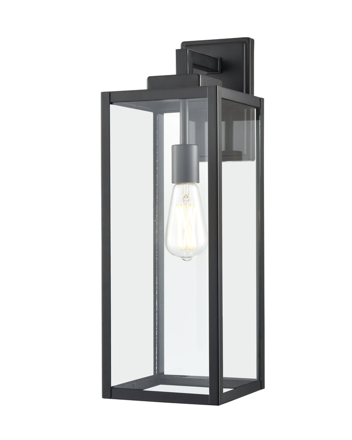 7'' Atless Powder Coated Black 1 Light Lantern