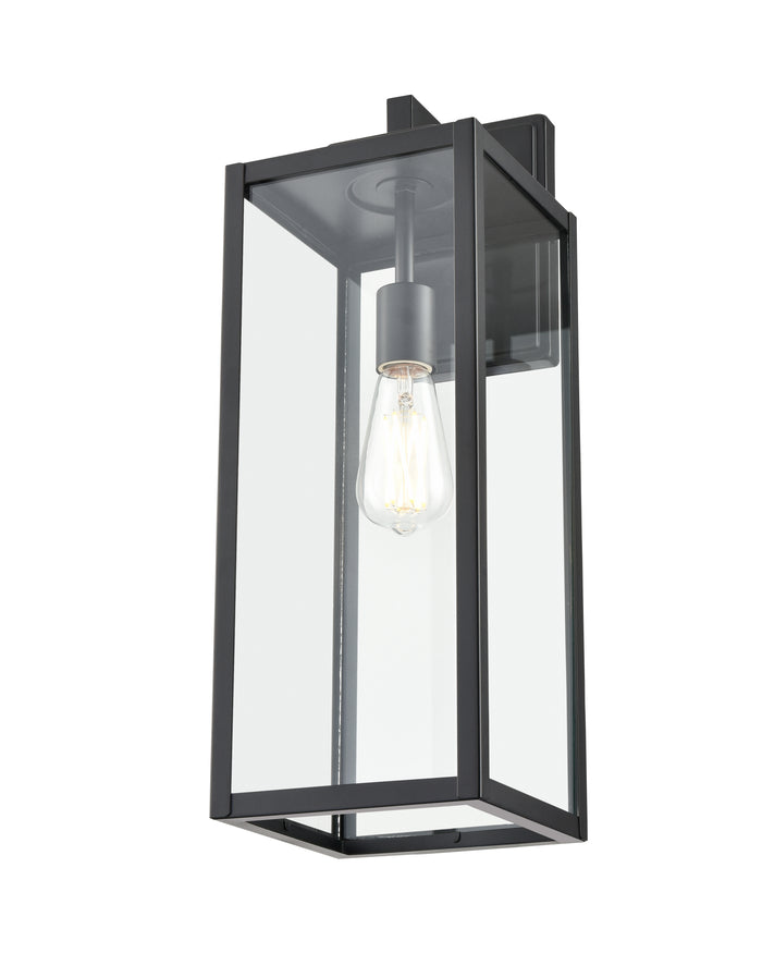 7'' Atless Powder Coated Black 1 Light Lantern