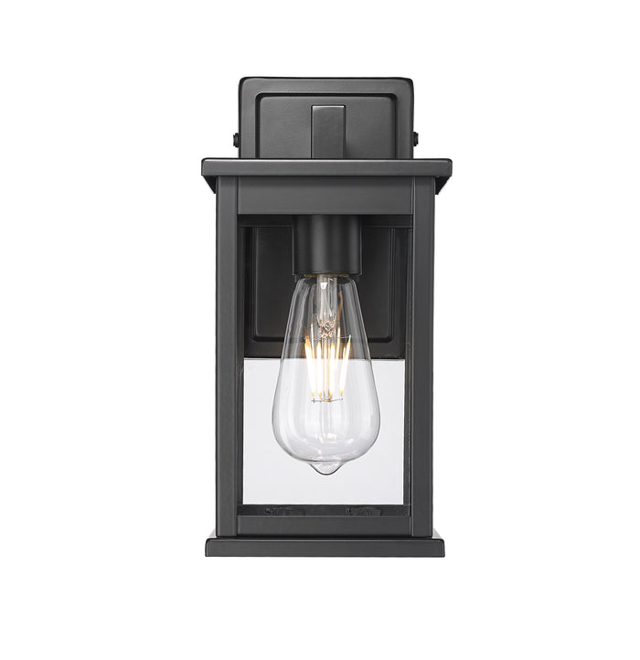 7'' Bowton II Powder Coated Black 1 Light Wall Sconce