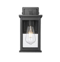 7'' Bowton II Powder Coated Black 1 Light Wall Sconce