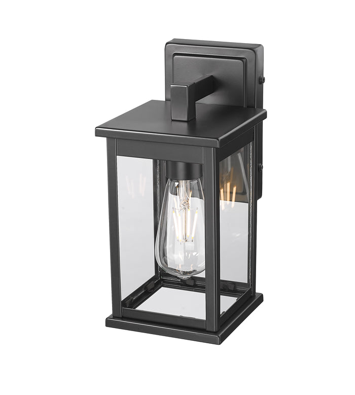 7'' Bowton II Powder Coated Black 1 Light Wall Sconce