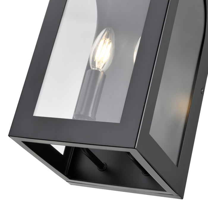 7'' Bratton Powder Coated Black 2 Light Wall Sconce
