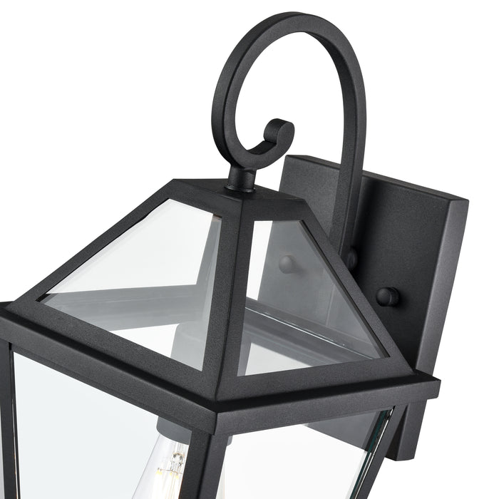 7'' Eston Textured Black 1 Light Wall Sconce