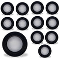7-inch Black 14W Dimmable LED Disc Downlight, 3000K, 1100 Lumens, 12-Pack