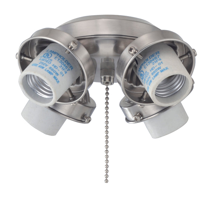 7-inch Brushed Nickel Fan Light Kit Fitter