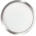 7-inch Nickel 14W Dimmable LED Flush Mount Ceiling Light, 3000K, 1150 Lumens