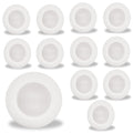 7-inch White 14W Dimmable LED Disc Downlight, 3000K, 1100 Lumens, 12-Pack
