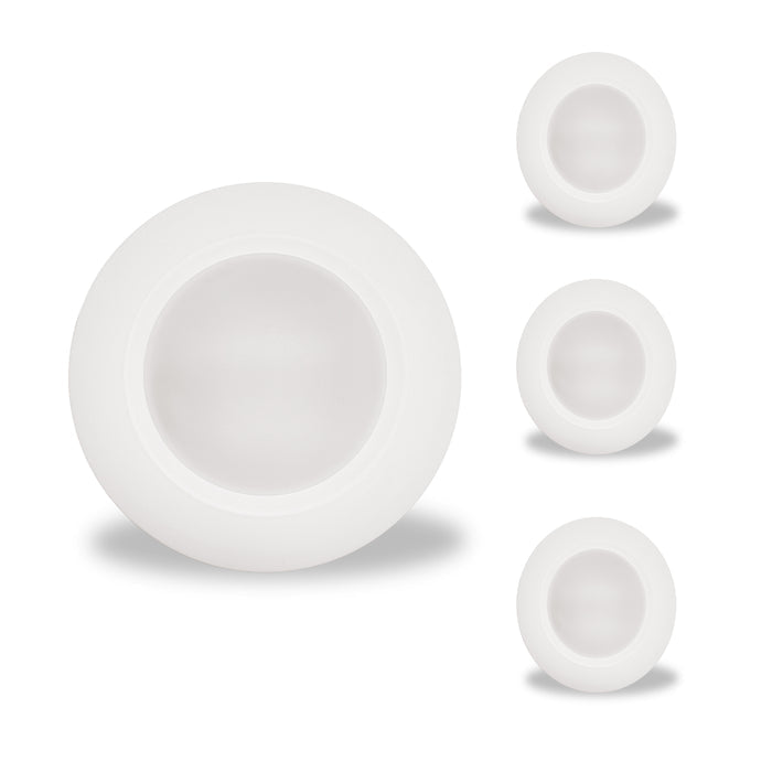 7-inch White 14W Dimmable LED Disc Downlight, 3000K, 1100 Lumens, 4-Pack