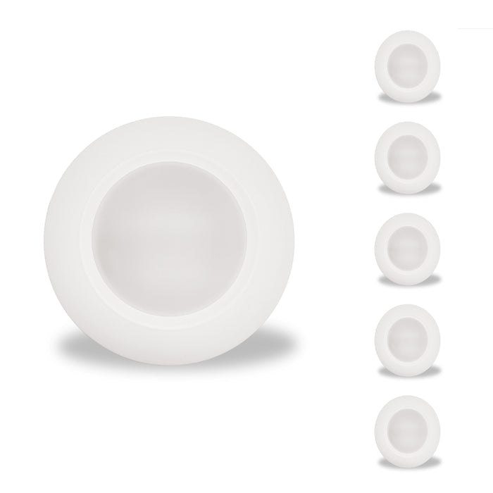 7-inch White 14W Dimmable LED Disc Downlight, 3000K, 1100 Lumens, 6-Pack