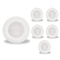 7-inch White 14W Dimmable LED Disc Downlight, 5 CCT - 27/30/35/40/50K, 1100 Lumens, 6-Pack