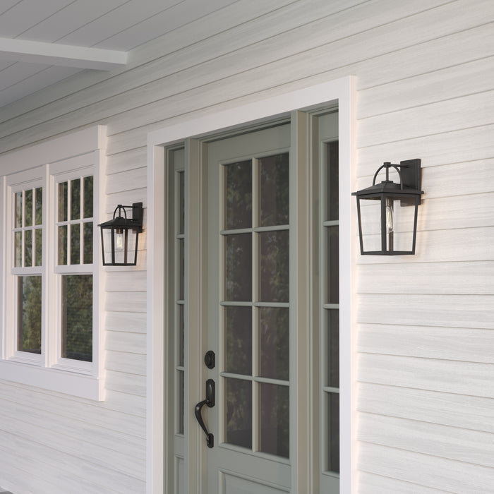 7'' Strathden Powder Coated Black 1 Light Lantern