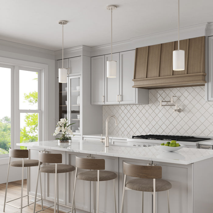7'' Verlana Brushed Nickel 1 Light Mini Pendant