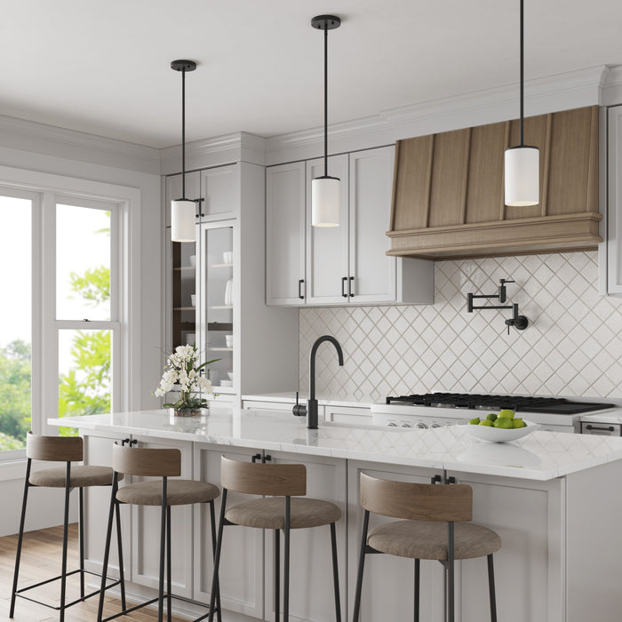 7'' Verlana Matte Black 1 Light Mini Pendant
