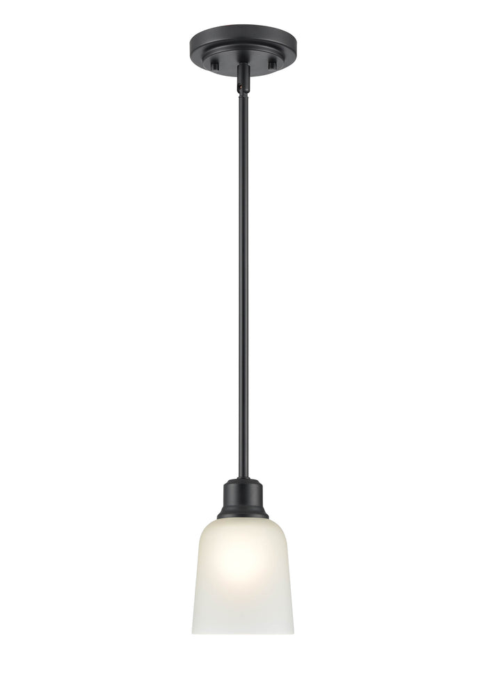 7.25'' Amberle Matte Black 1 Light Mini Pendant